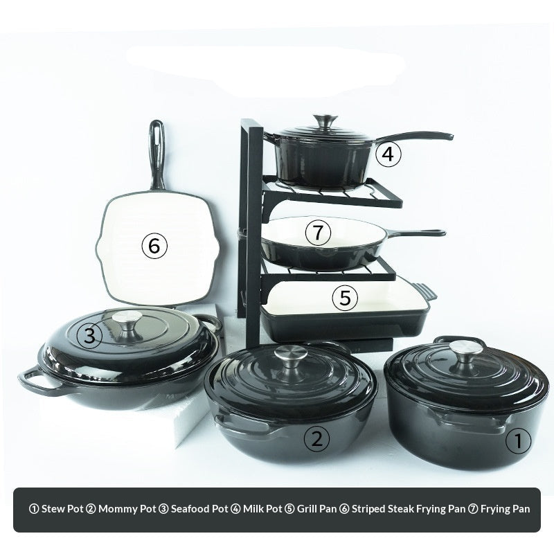 Cast Iron Enamel Cookware - Each Item Sold Separately