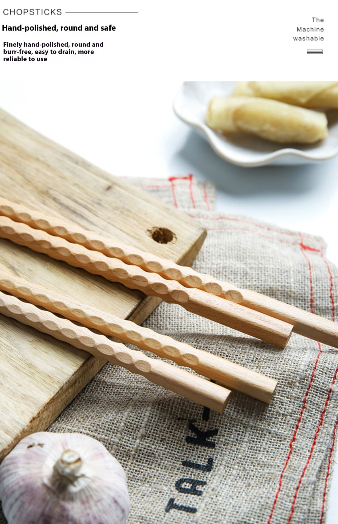 Extra-Long Beechwood Chopsticks for Cooking
