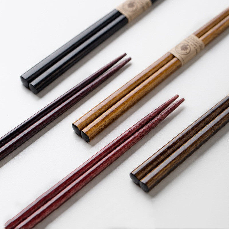 Solid Wood Chopsticks Five Pair Set
