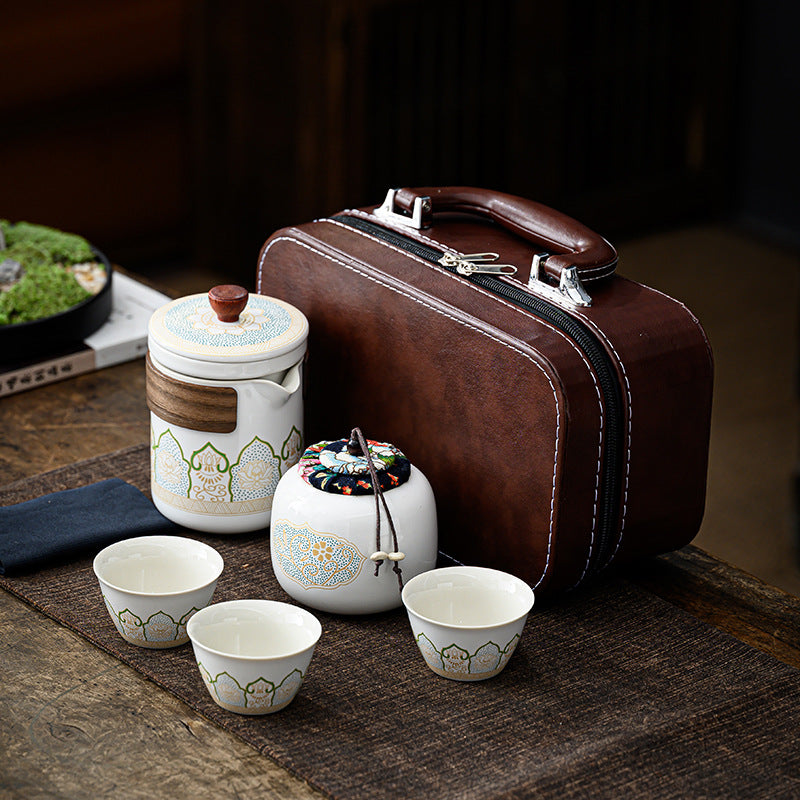 Ceramic Tea Set Gift Boxed - Four Items