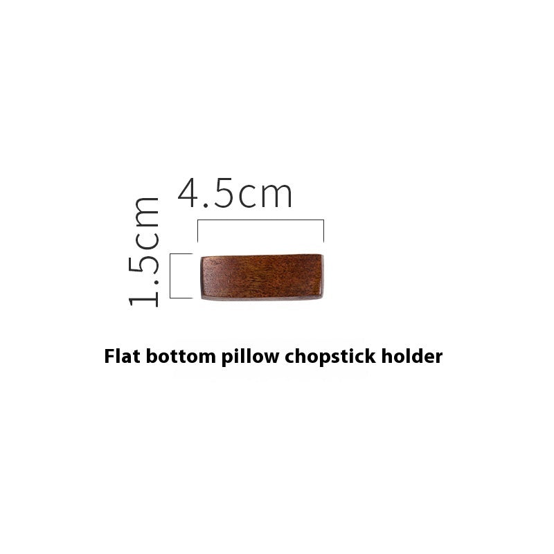 Japanese Style Wooden Chopsticks & Spoon Rest Holder