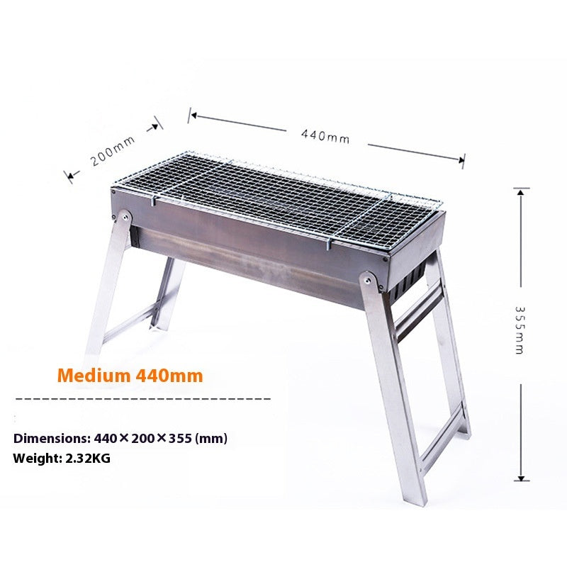 Outdoor Folding Charcoal Barbecue Grill