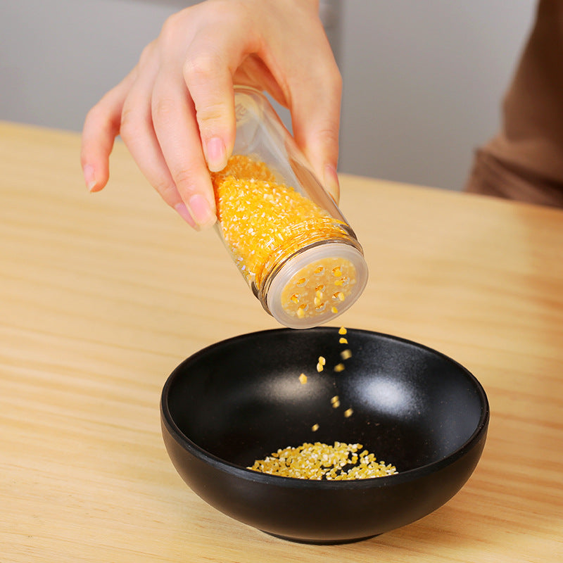 Stainless Steel Glass Spice Jar