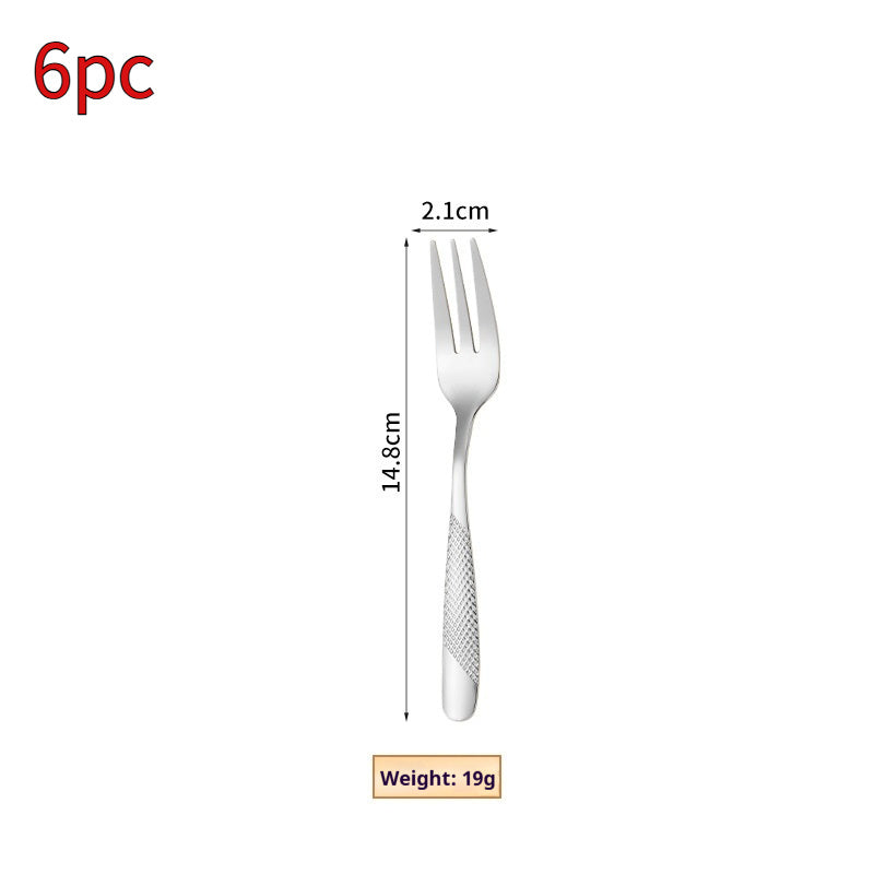 Patterned 304 Stainless Steel Flatware Set