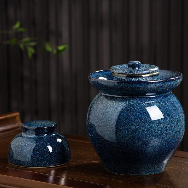 Jingdezhen Sichuan Pickling Jar Ceramic with Lid