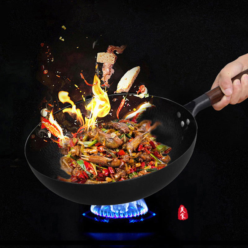 Handmade Traditional Iron Wok Pan