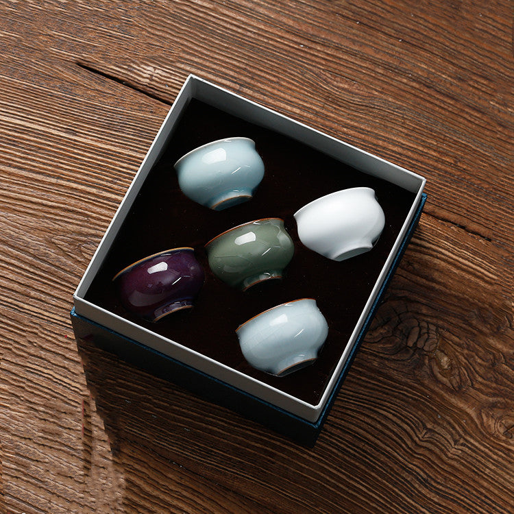 Asian Tea Cups-Set of Five  (Several Style Options)