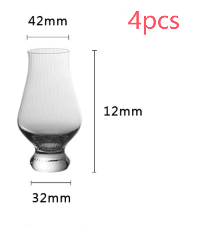 Tulip crystal wine glass