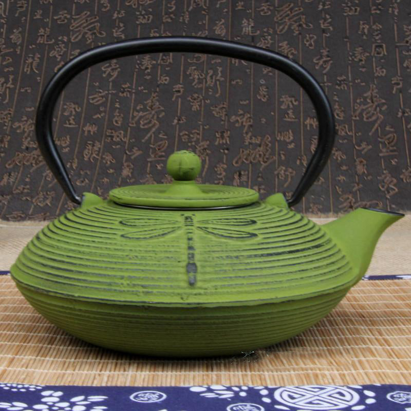 Handmade Cast Iron Dragonfly Tea Kettle