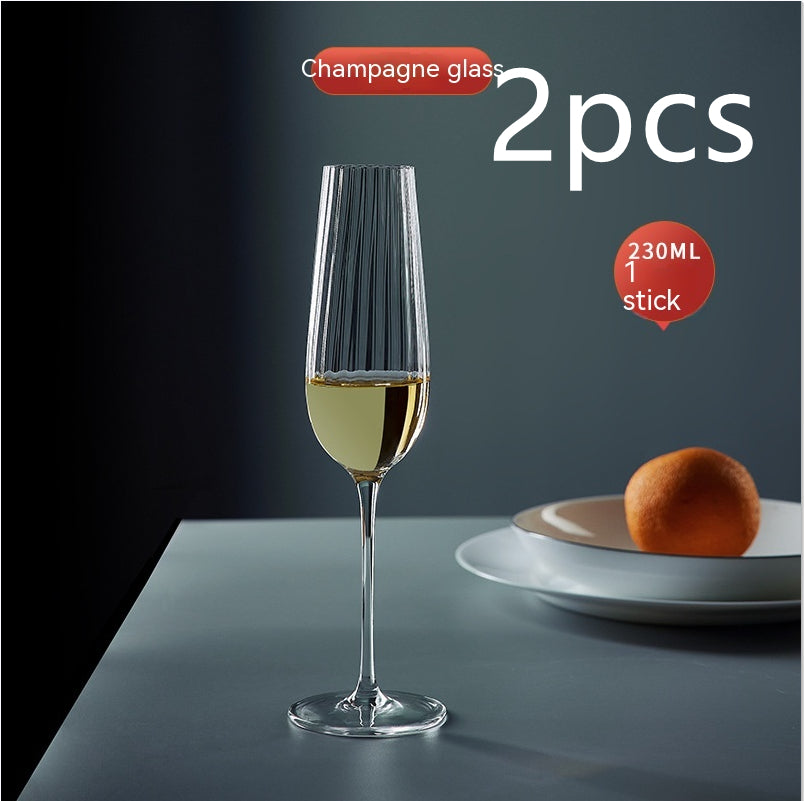 Rainbow Burgundy Crystal Red Wine Glass