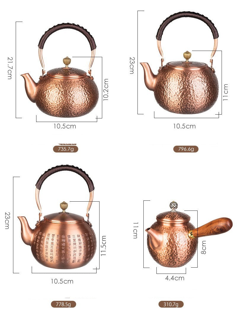 Handmade Pure Copper Tea Kettle