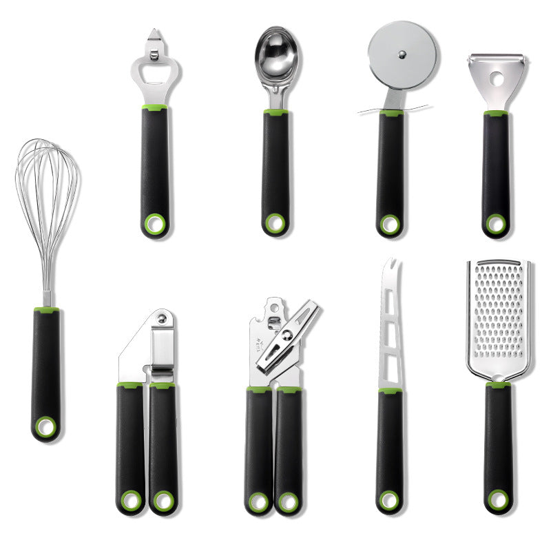 Stainless Steel Kitchen Utensils with Plastic Handles