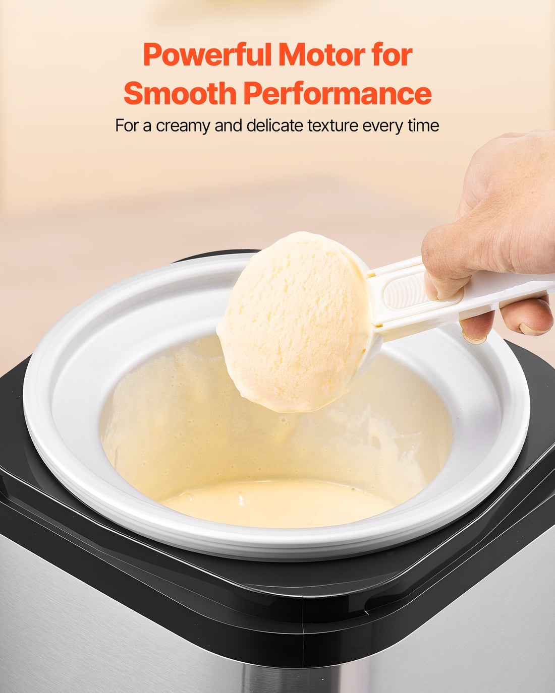 2.11 Qt Stainless Steel Electric Ice Cream Maker