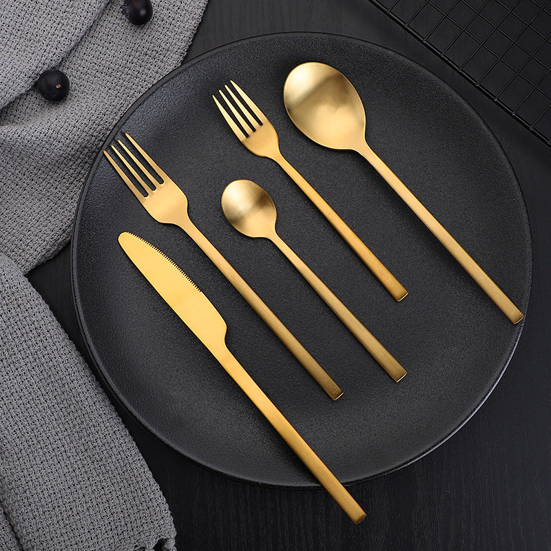 Matte Cutlery Thickened Cutlery Set