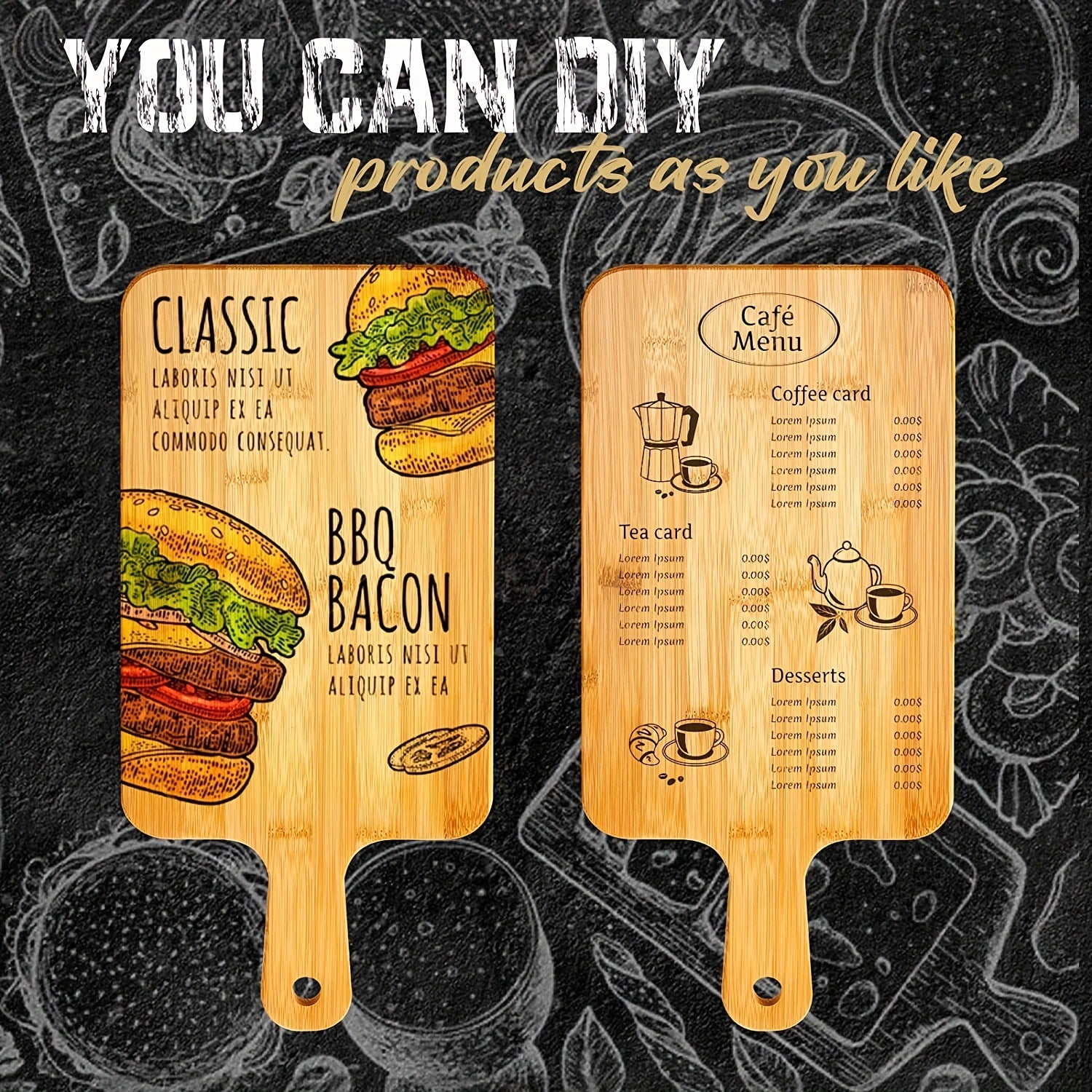 Household Bamboo Pizza Cutting Board