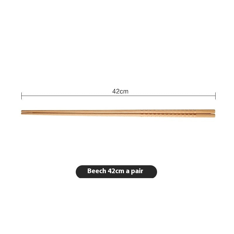 Extra-Long Beechwood Chopsticks for Cooking